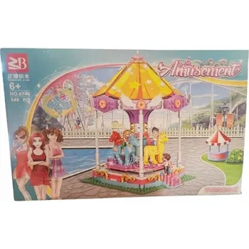 ostatní stavebnice STAVEBNICE KOLOTOČ FIGURKY ZVÍŘÁTKA 548 DÍLKŮ E1914 EMAJ