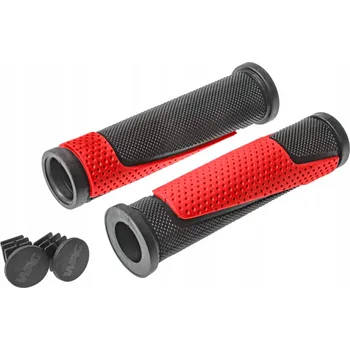 grip Gripy / rukojeti na kolo Wag Double D, černo-červené, 125 mm