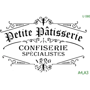 Šablona U 080 - A4 , Nelepící folie