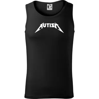 Autism rock nápis - Tílko pánské Core - L ( Černá )