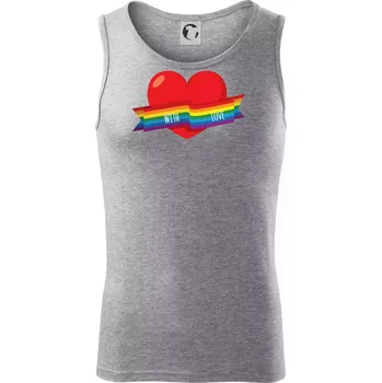 LGBT with love - Tílko pánské Core - 2XL ( Tmavě šedý melír )