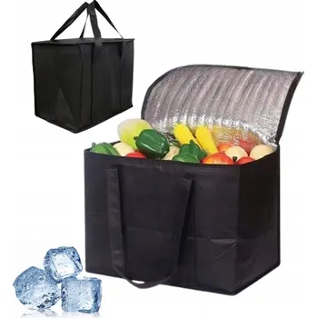 Outdoorové zavazadlo VELKÁ TERMO TAŠKA IZOLAČNÍ 35L PLÁŽOVÁ PIKNIKOVÁ CHLADICÍ TURISTICKÁ