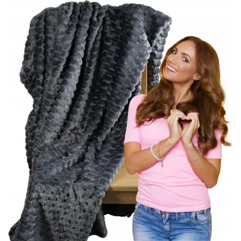 Prostěradlo Deka Sweet Home Collection polyester 160 cm x 200 cm šedá