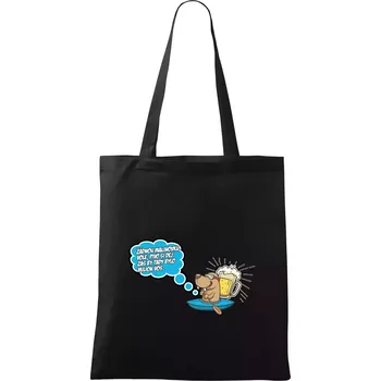 Žádnou malinovku, ale pivo - Taška bavlněná - 42 x 38 cm ( Černá )