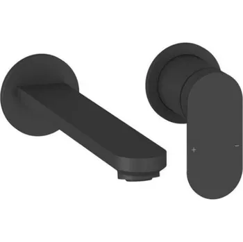 Vodovodní baterie RAVAK - Chrome II Umyvadlová baterie pod omítku, 2-otvorová instalace, s tělesem, matná černá X070592