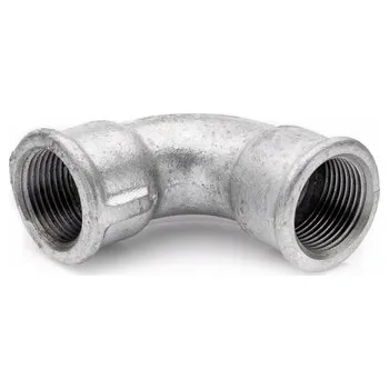 Fitinka Krátké koleno 1/2'' litina pozink 90 stupňů vnitřní závit