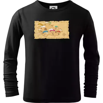 Chlapecké tričko Paragliding v ČR - Triko dětské Long Sleeve - 146 cm/10 let ( Černá )