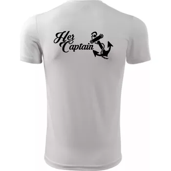 Pánské tričko Her captain - Pánské triko Fantasy sportovní (dresovina) - L ( Bílá )