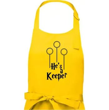 Kuchyňská zástěra Hes a keeper - Dámská zástěra na vaření - Univerzální velikost ( Žlutá )