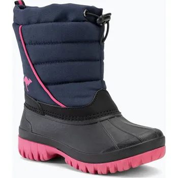 Dívčí obuv Juniorské sněhule KangaROOS K-Ben dk navy / daisy pink