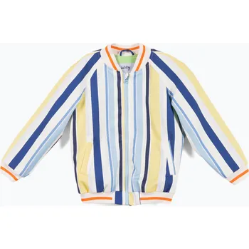 Chlapecká bunda Dětská bunda KID STORY Bio Finishing Bomber colorful stripes