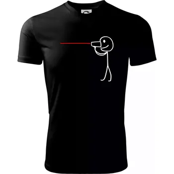 Pánské tričko Láska telefon - Pánské triko Fantasy sportovní (dresovina) - S ( Černá )