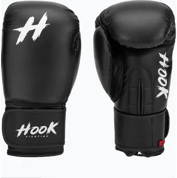 Chránič rukou Kožené boxerské rukavice HOOK FIGHTING Ready to Fight black