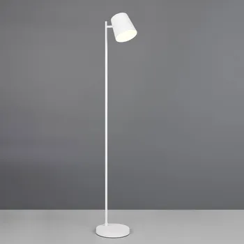 Lampička Reality Leuchten LED stojací lampa Blake, bílá matná, kov, stmívatelná - Stínidlo na lampu - Ø 12,5 cm, výška 12 cm; podstavec - Ø 20 cm, výška 2,9 cm bílá matná, kovová LED 4,5 W celkem - Doprava zdarma