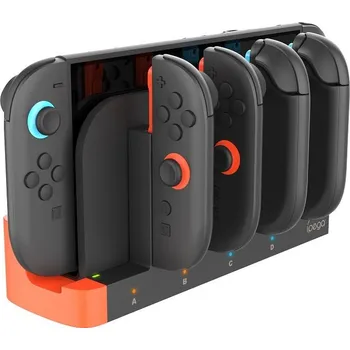 Herní konzole iPega SW2185 Nabíjecí Stanice pro JoyCon Ovladače Nintendo Switch 2 černá