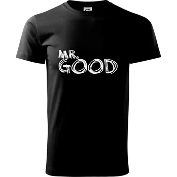 Mr. Good - Klasické pánské triko vyšší gramáže - L ( Černá )