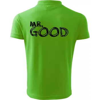 Pánská košile Mr. Good - Polokošile pánská Pique Polo 203 - 5XL ( Apple Green )