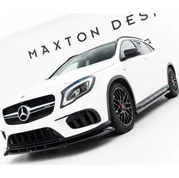 Karosérie Spojler pod nárazník lipa Mercedes-Benz GLA 45 AMG X156 Facelift černý lesklý plast