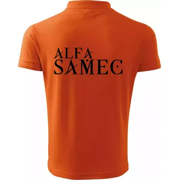 Pánská košile Alfa Samec - Polokošile pánská Pique Polo 203 - 3XL ( Oranžová )