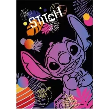 Sešit Patio Sešit A5 32 listů Stitch black vzor 1 linka