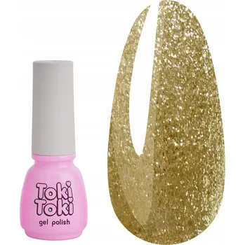 Lak na nehty Hybridní lak na nehty Toki-Toki 72 světle zlatý s tekutou fólie 5 ml