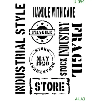 Šablona U 054 - A4 , Nelepící folie