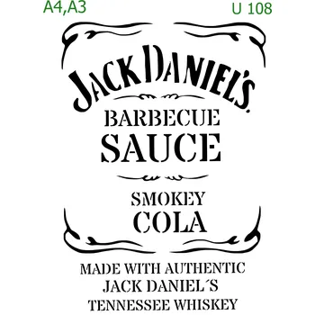 Šablona U 108 - A3 , Lepící fólie