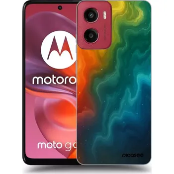 Pouzdro na mobilní telefon Picasee silikonový černý obal pro Motorola Moto G05 - Solar