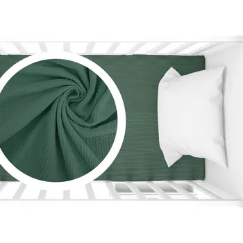 Prostěradlo Prostěradlo s GUMOU MUŠELÍN 90x200 jemná bavlna Šedá