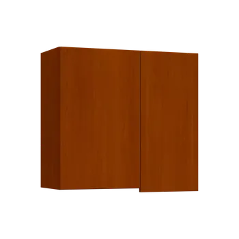 Kuchyňská skříňka SIHR - 8 horní skříňka, 2-dveřová, rohová, levá, 750x800x300, třešeň šumavská