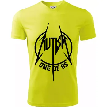 Chlapecké oblečení Autism one of us - Dětské triko sportovní (dresovina) - 134 cm/8 let ( Neonově žlutá )
