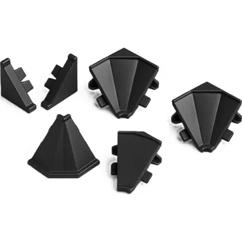 Nábytek Kronospan Sada koncovek pro těsnicí lištu / Černá