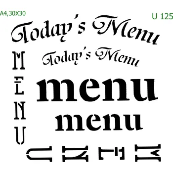 Šablona U 125 - A4 , Lepící fólie