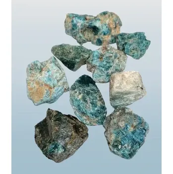 Sběratelství Apatit modrý – balení 300 g přírodních kamenů z Madagaskaru