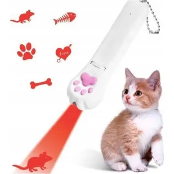 Hračka pro kočku Pro Kočky dobíjecí laserové Hračka pro kočky, bílá, 5 vzorů