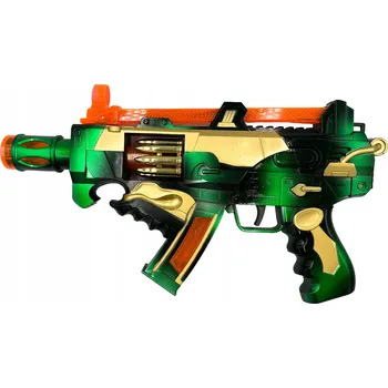 Dětská zbraň Signální pistole na baterie se zvukem a světlem, maskáčový