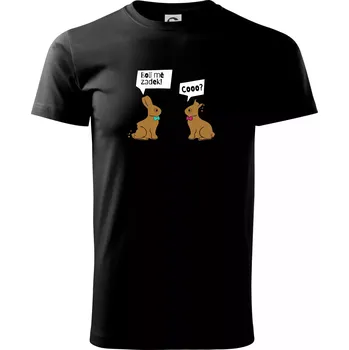 Pánské tričko Zajíc - Bolí mě zadek - Triko extra velké (5-8XL) - 7XL ( Černá )