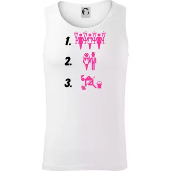 Před a po žena - Tílko pánské Core - XL ( Bílá )