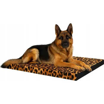 Pelíšek pro psa Velká ortopedická matrace pelíšek s paměťovou pěnou XXL 110x80x7 Panterka
