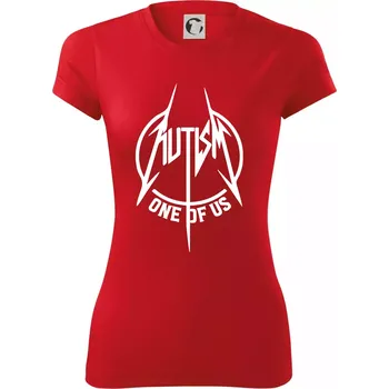 Dámské tričko Autism one of us - Dámské Fantasy sportovní (dresovina) - XL ( Červená )