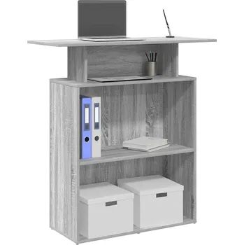 Psací stůl vidaXL Recepční stůl 100x40x104 cm kompozitní dřevo [859055] Barva: šedá sonoma