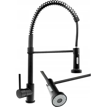 Vodovodní baterie Stojánková kuchyňská baterie Granitan SPIRAL černá