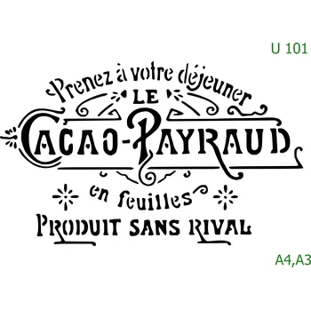 Šablona U 101 - A3 , Nelepící folie