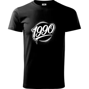 Pánské tričko Narozeninovy ročník graffiti 1995 - Triko extra velké (5-8XL) - 8XL ( Černá )