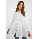 Och Bella Dámská košile s volánky ecr Velikost: XL