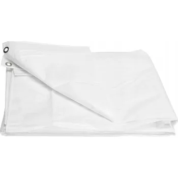 Krycí plachta PLACHTA 3x4 ochranná 150g/m2 silná BÍLÁ mrazuvzdorná voděodolná