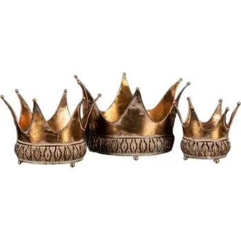 Svícen Zlatá koruna - sada 3 ks FUP516 - SLEVA 3% s kodem radost25