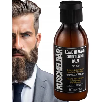 Péče o vousy BALZÁM NA VOUSY s Rostlinnými Extrakty KuschelBär Přírodní Hit pro vousy