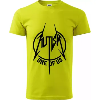 Autism one of us - Klasické pánské triko vyšší gramáže - M ( Limetková )