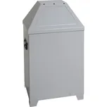 Odpadková nádoba AB 100, z ocelového plechu, samozavírací víko, objem 95 litrů